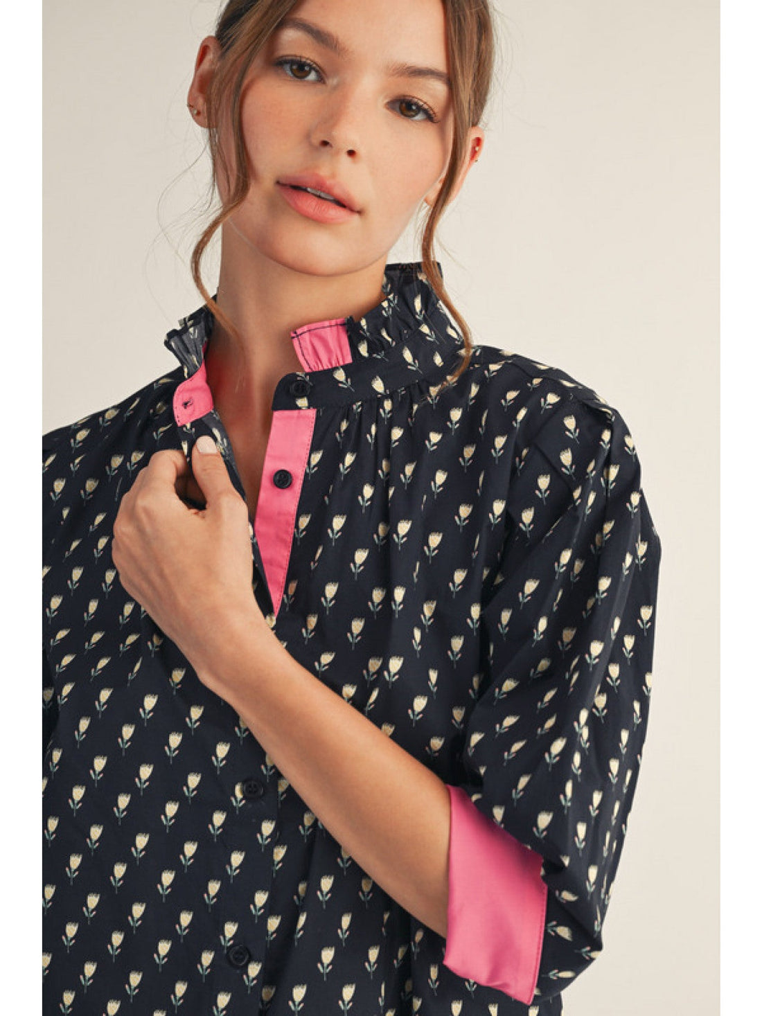 Evening Rose Blouse Threads of Grace