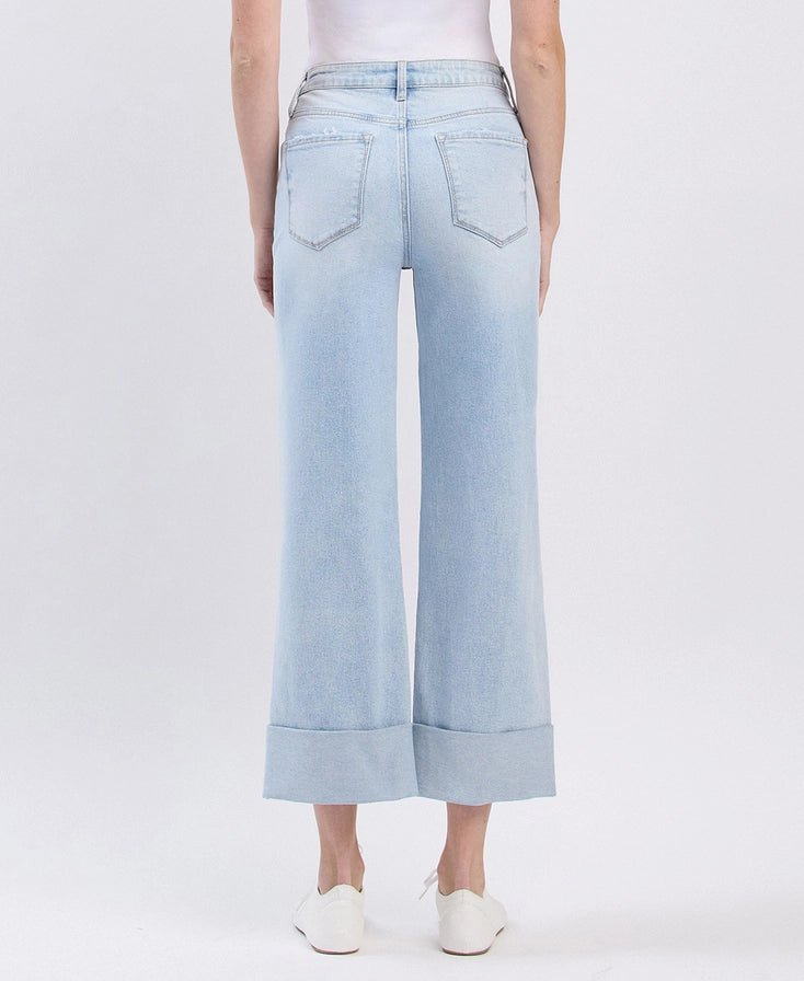 Cuffed & Carefree Wide Leg Jeans Lovervet