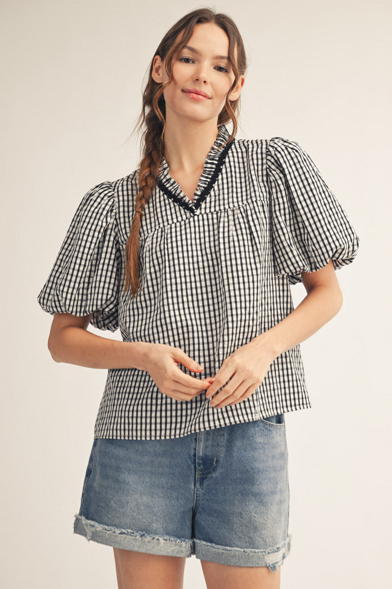 Millie Gingham Top