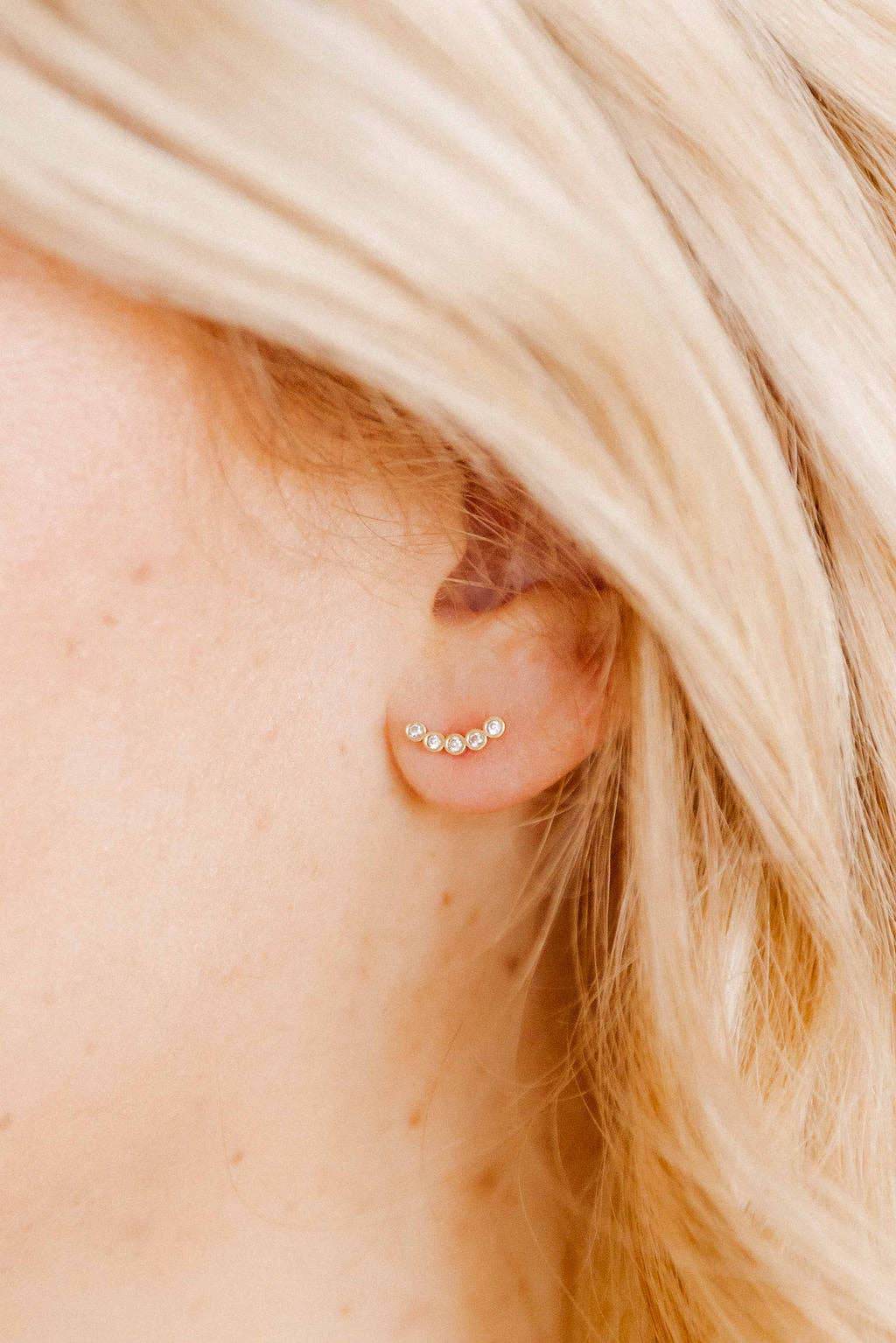 Abigail Sparkle Stud Earrings LINNY CO