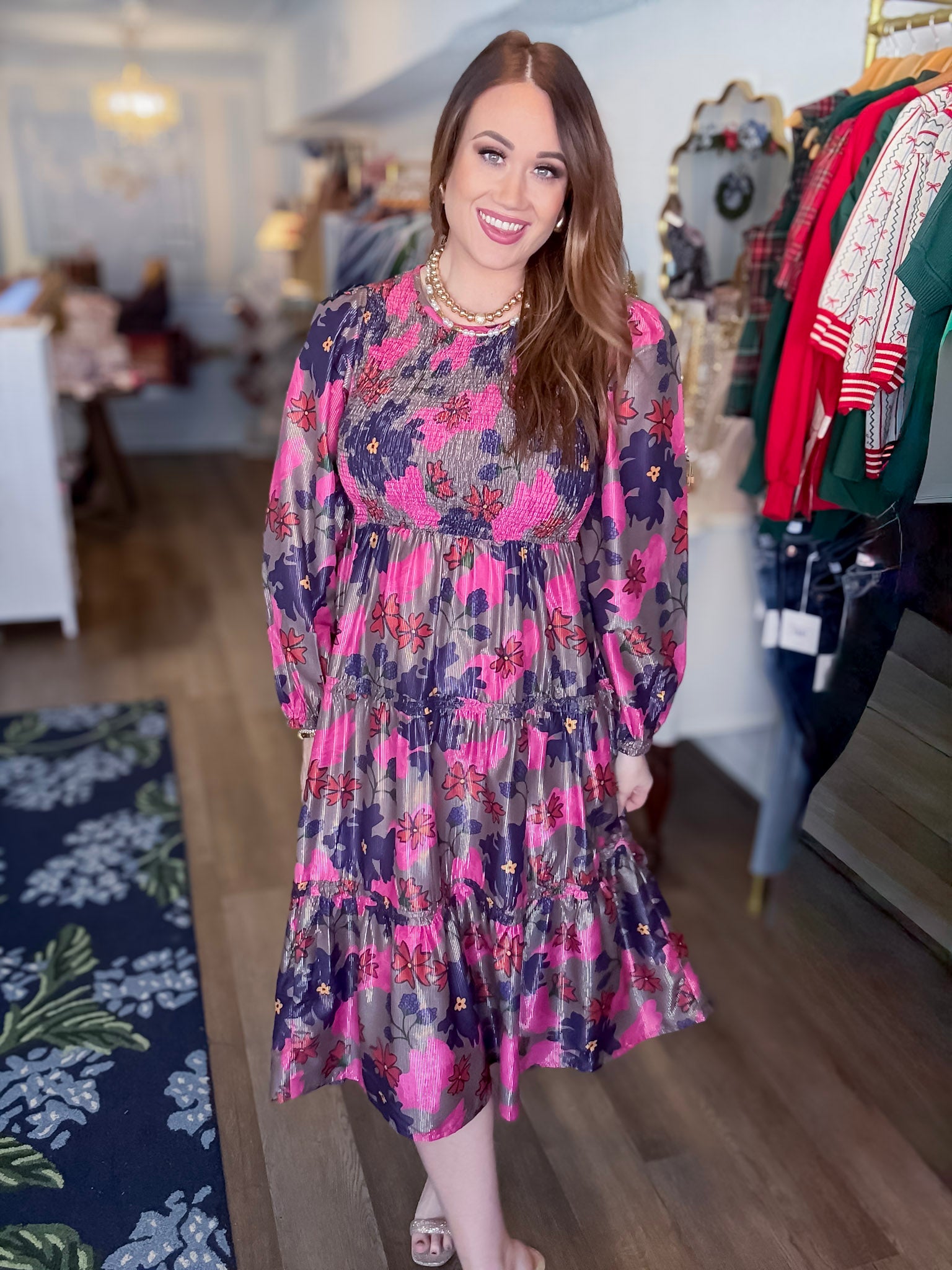 Midnight Dahlia Dress Mudpie