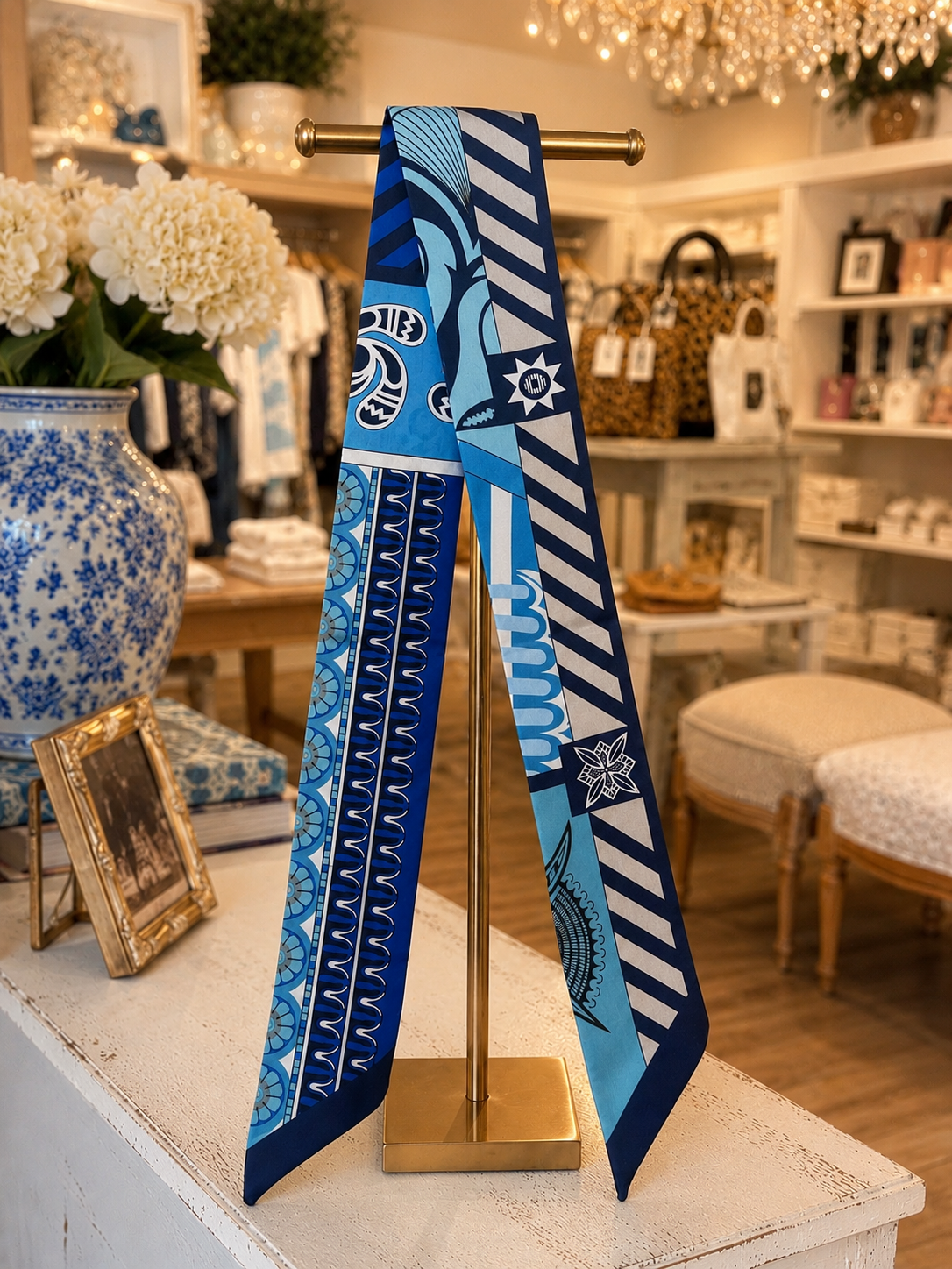 Coastal Cabana Twilly Scarf SW Trading
