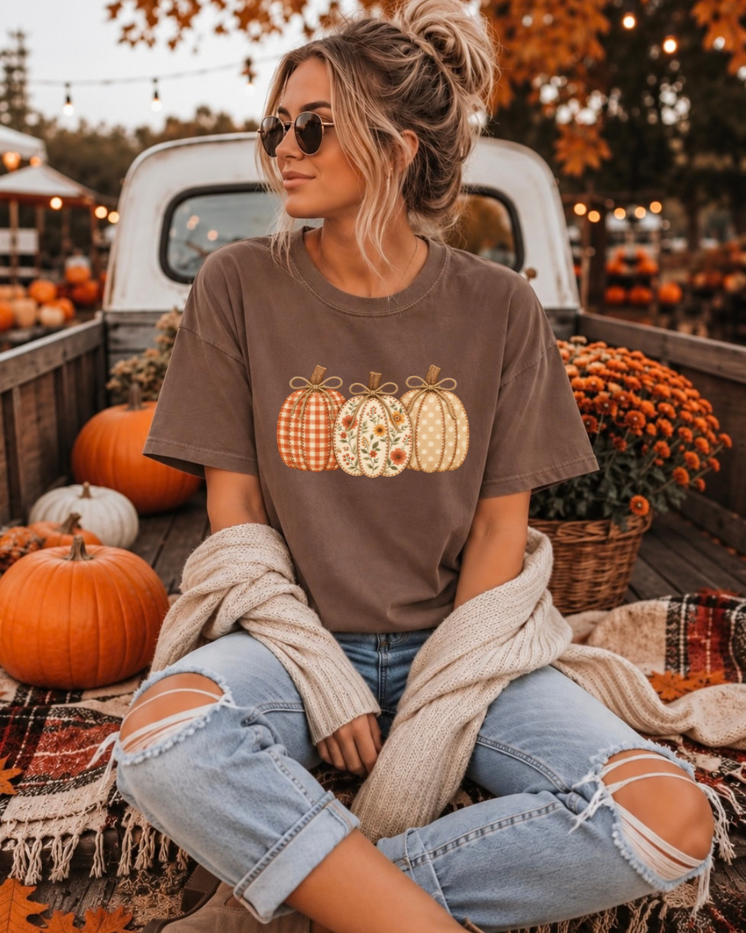 Pumpkin Patch Trio Tee August Avenue