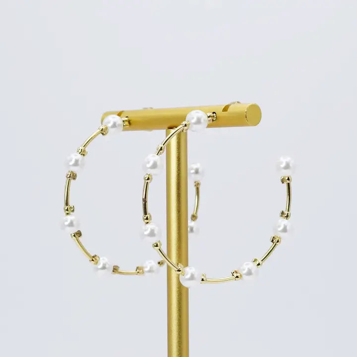 Pearl Girl Hoop Treasure Jewels