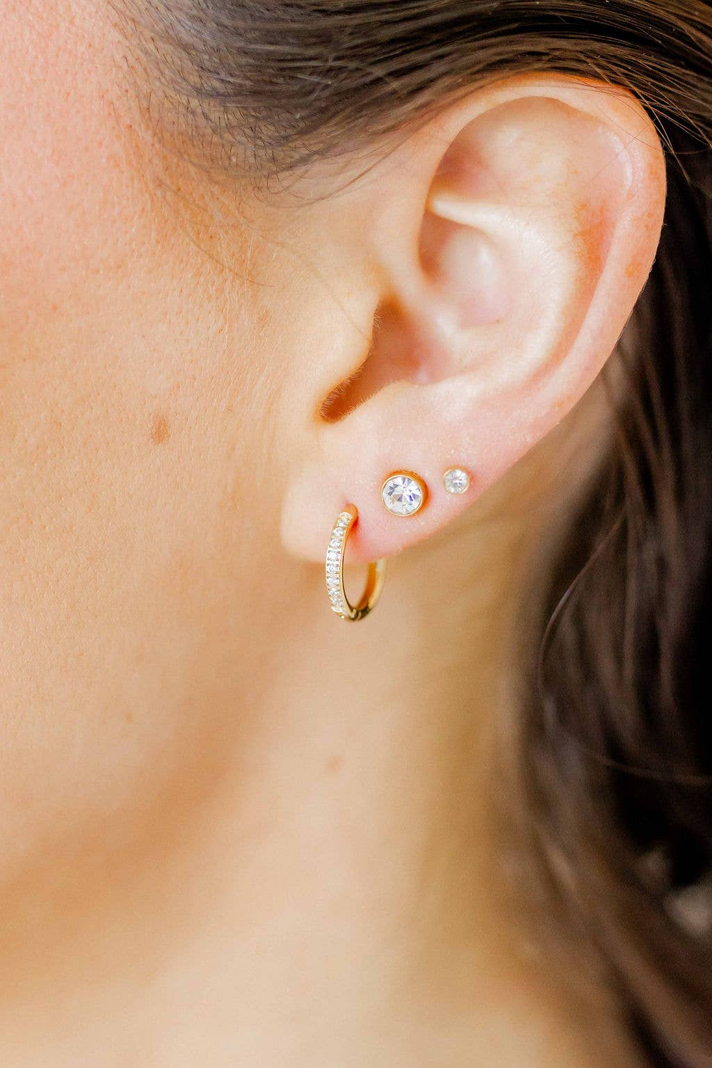 Juliet Clear Stud Earrings