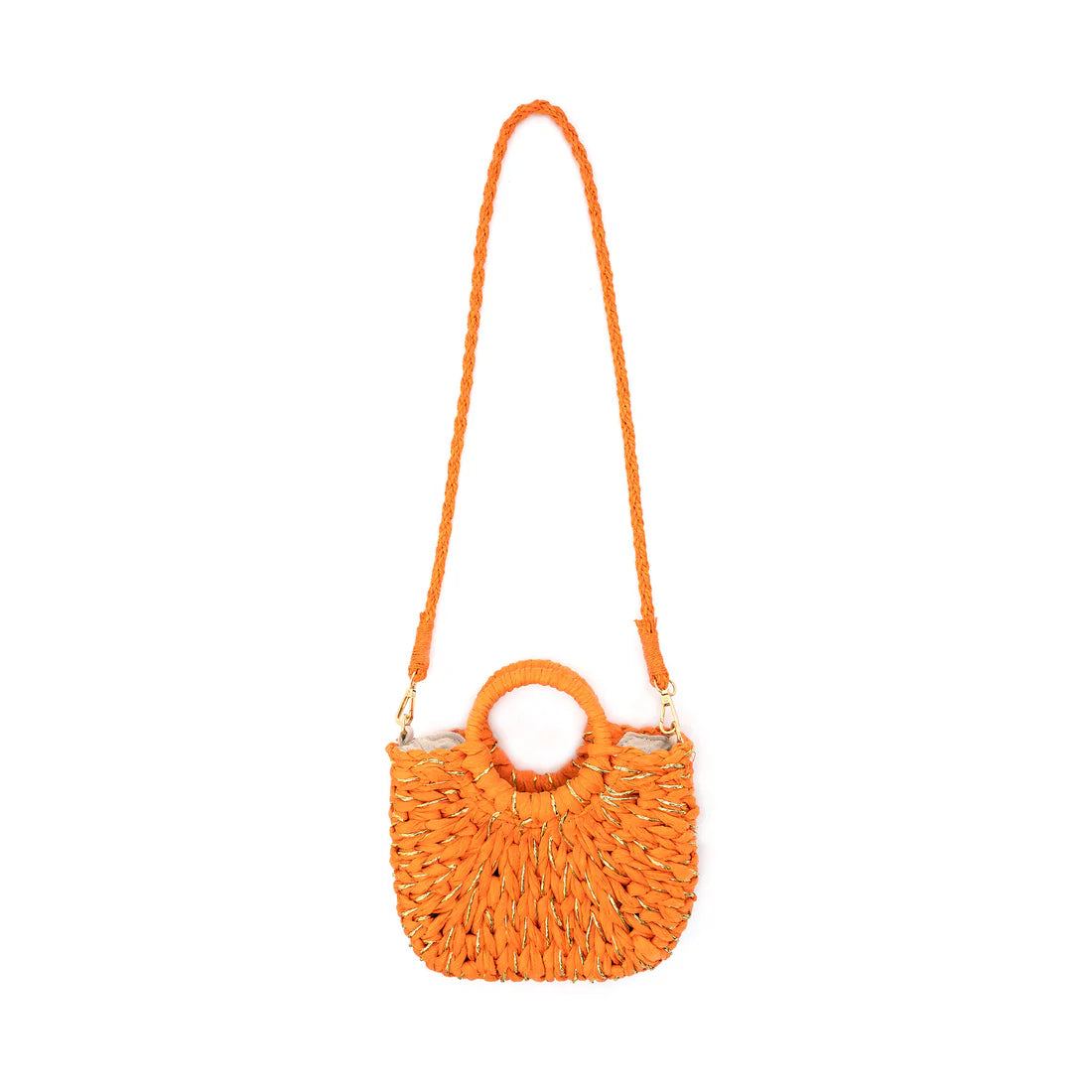 Golden Sunset Woven Crossbody BC Handbags