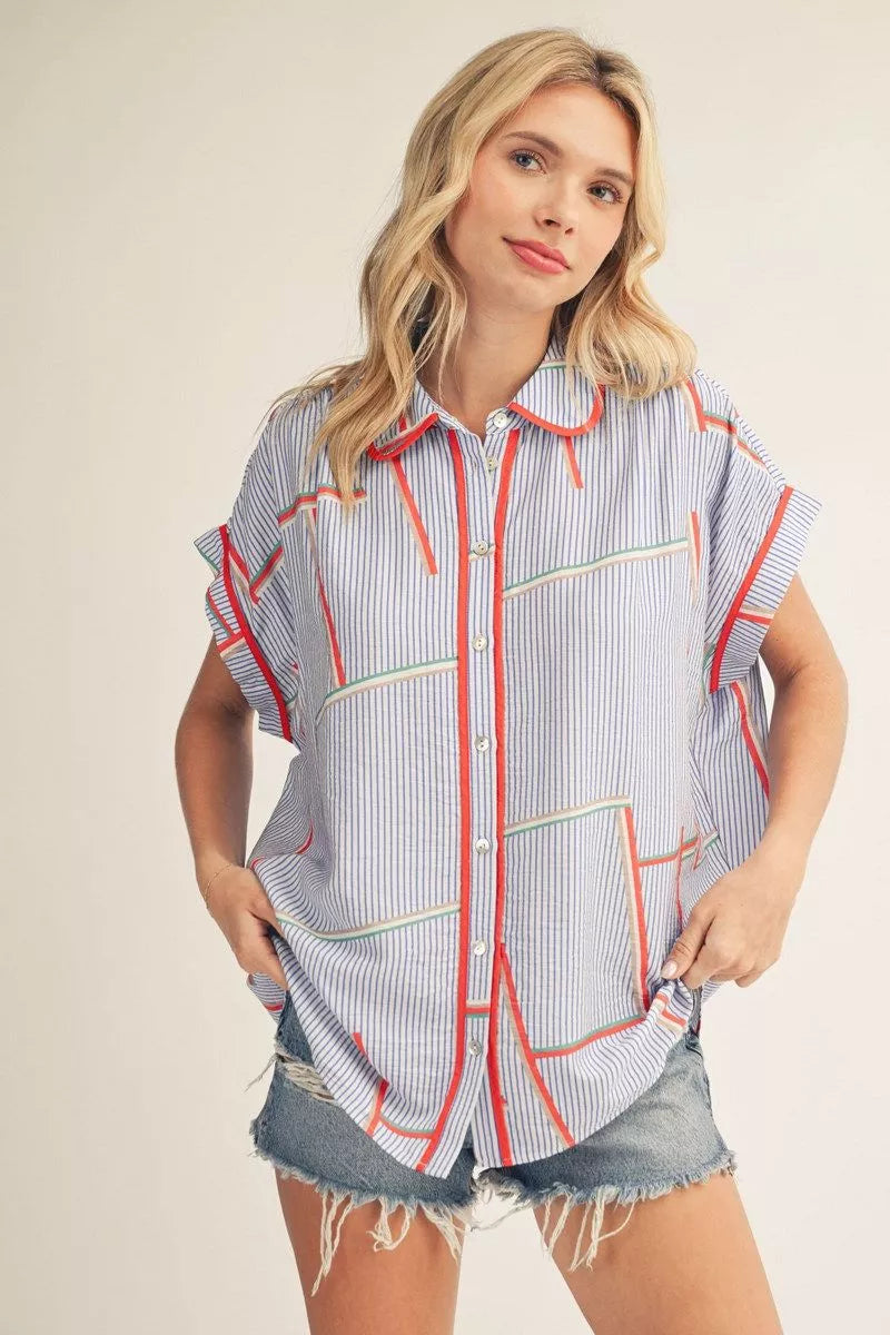 Seaside Geo Top Jodifl