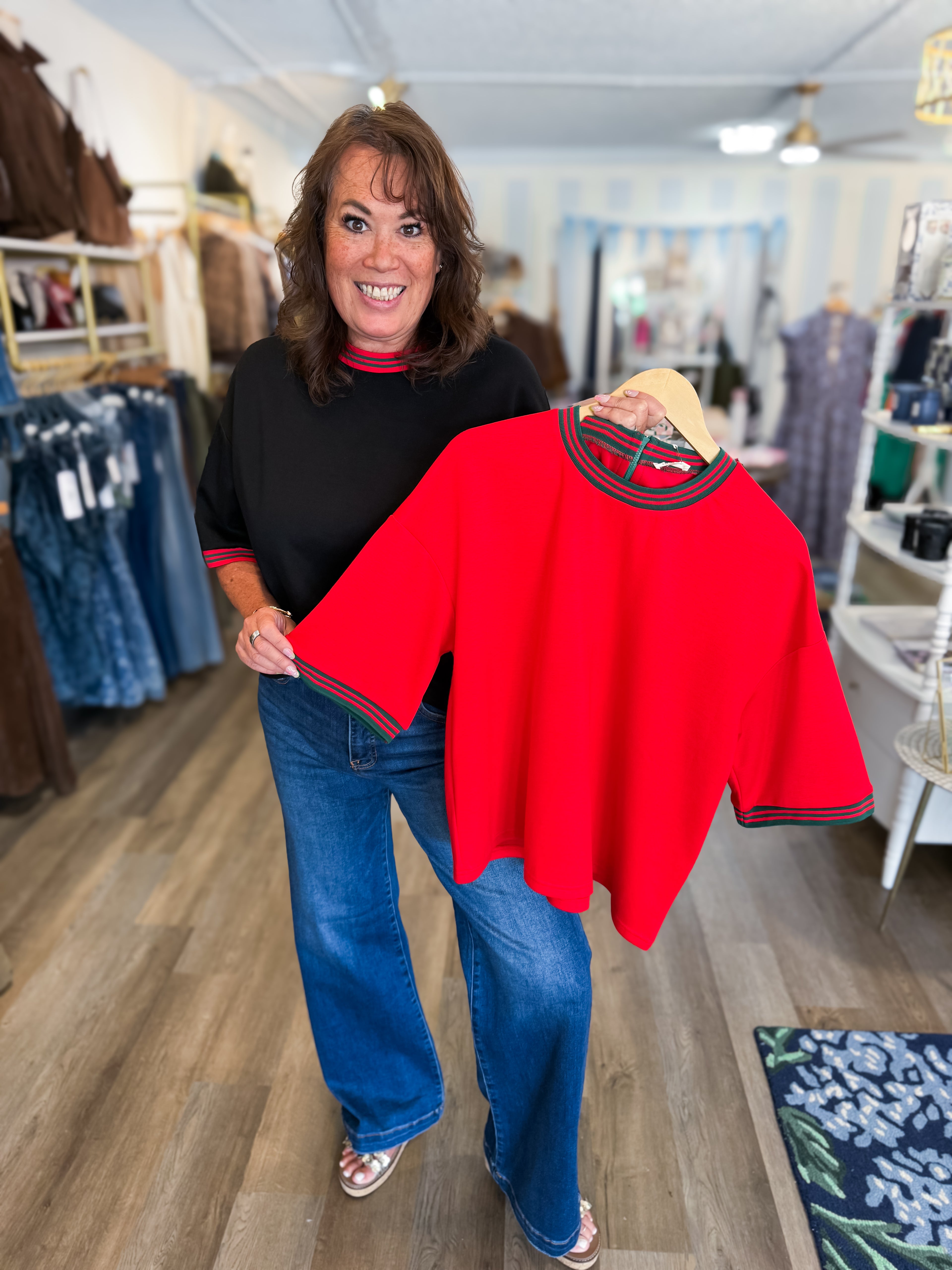 The Monaco Top- Red Jodifl