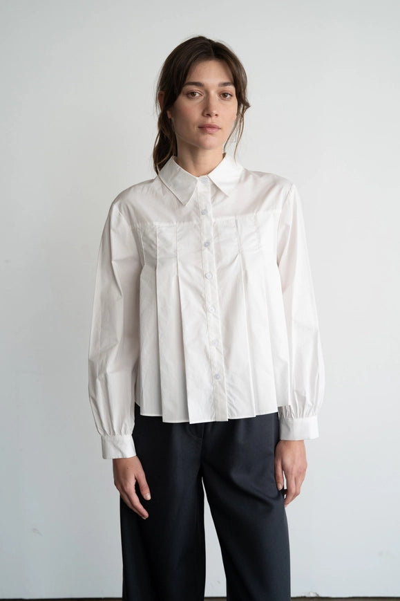 The Paris Poplin Blouse Threads of Grace