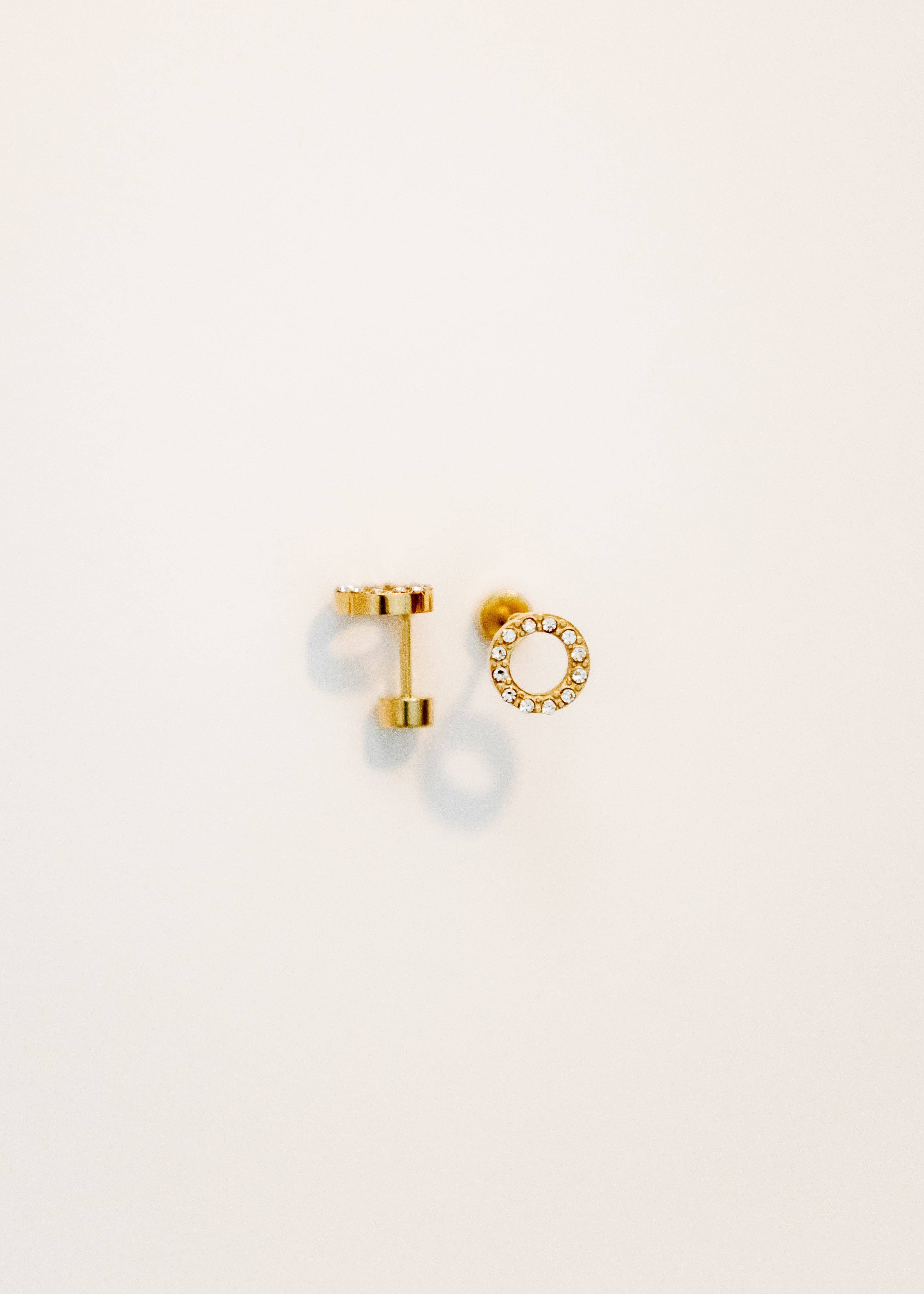 Lainey Stud Earrings-Gold