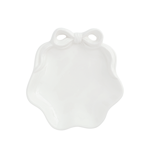White Bow Ring Dish