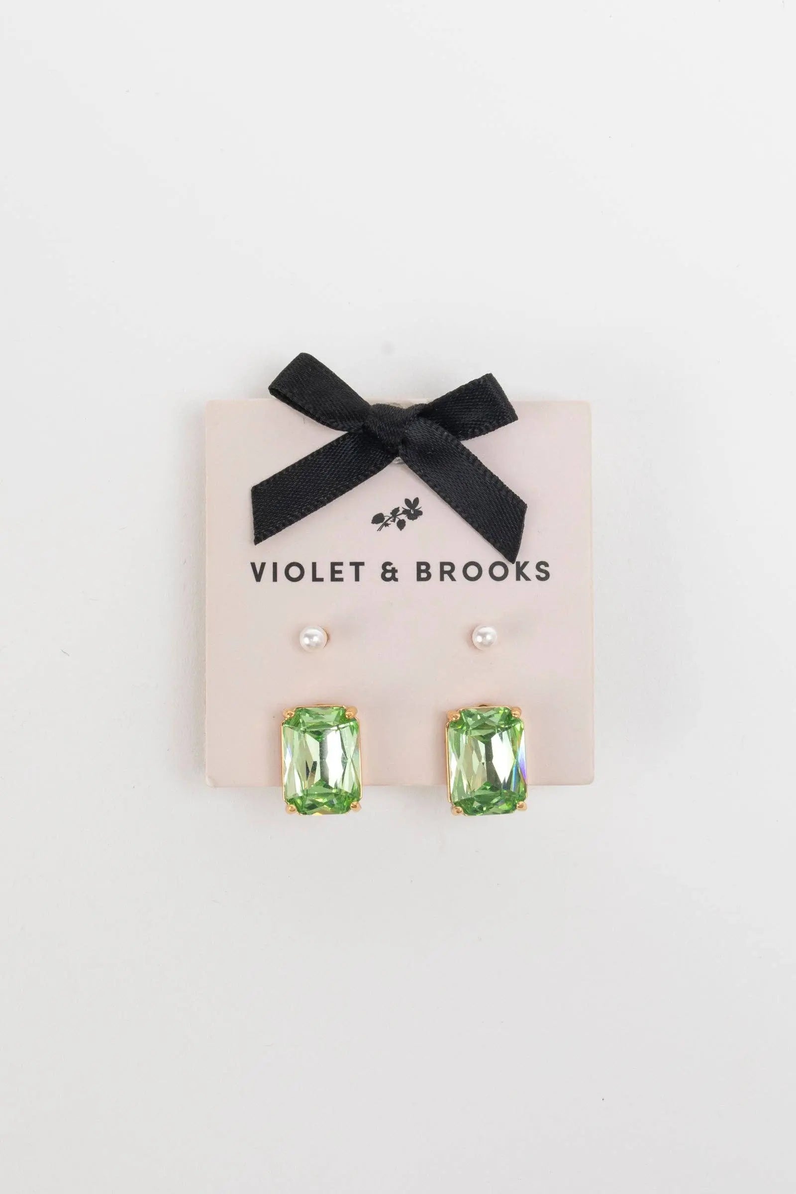 Crystal/Pearl Earring Duet Earrings Violet & Brooks