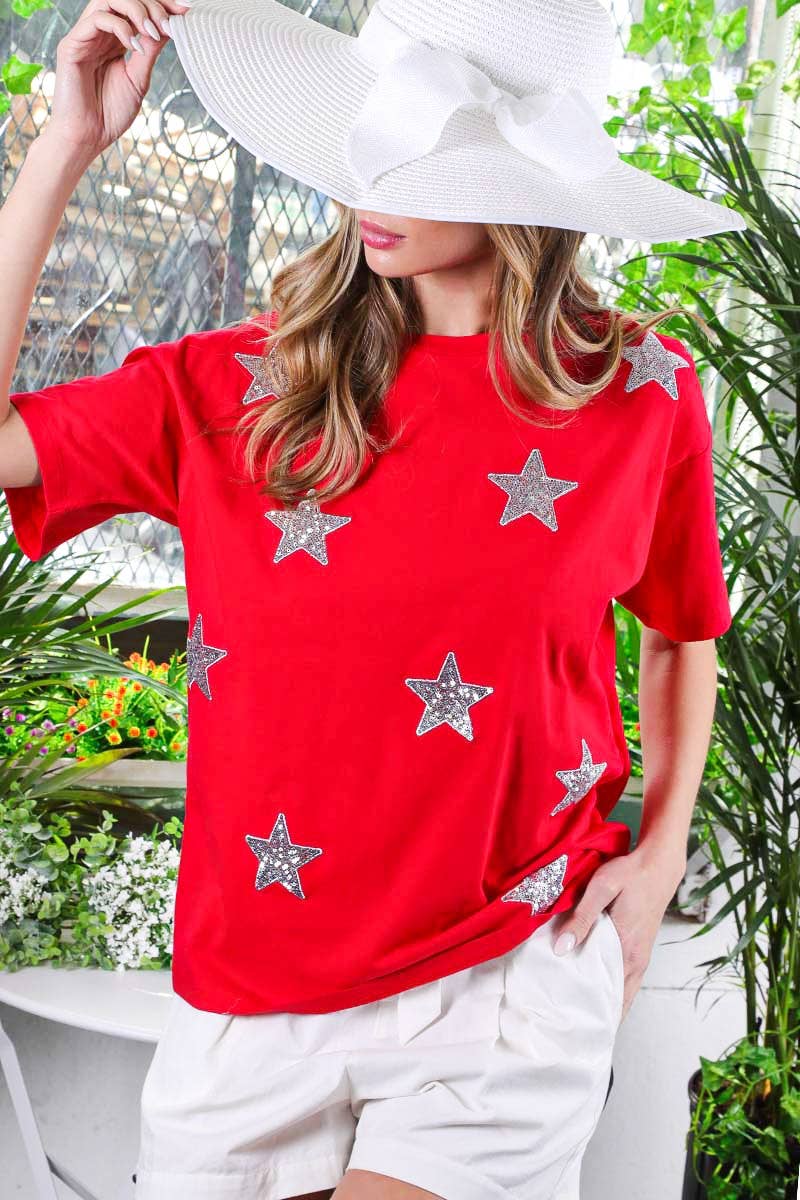 Americana Sequin top