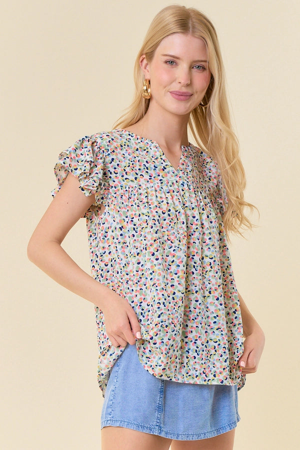 Libby Print Top