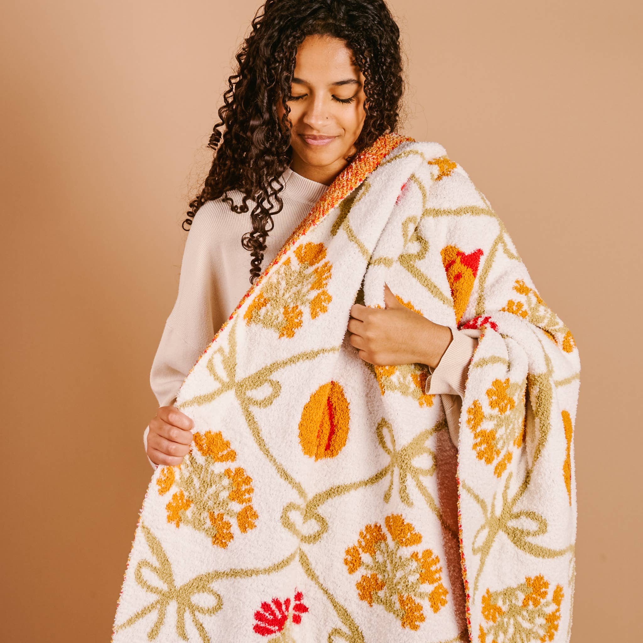 Pumpkin Patch Throw Blanket The Darling Effect