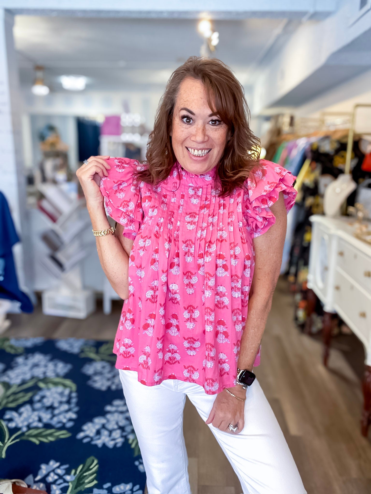 Dolly Flutter Top - Pink Mudpie