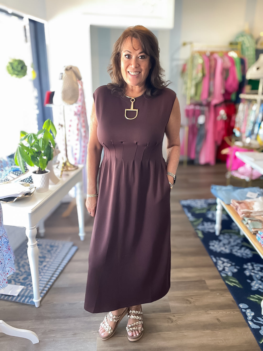 Mocha Manor Dress Entro
