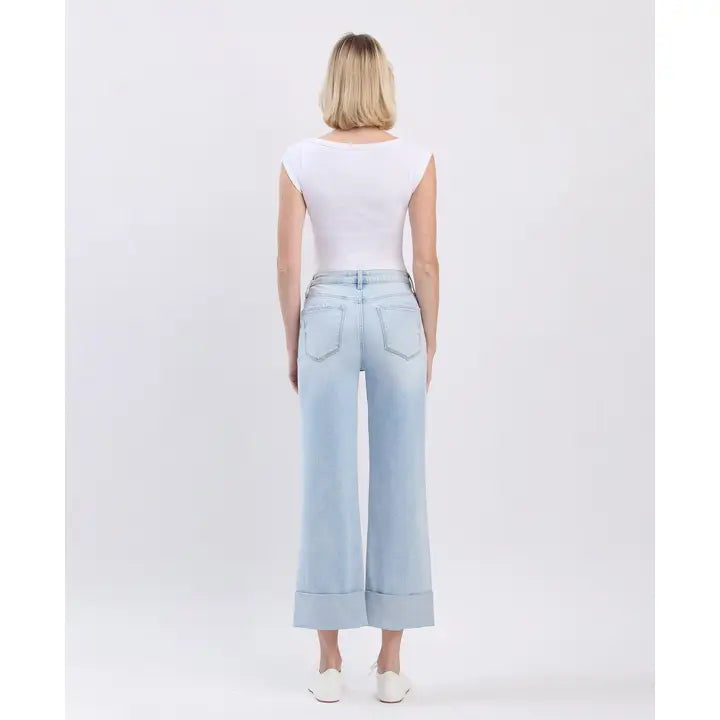 Cuffed & Carefree Wide Leg Jeans Lovervet