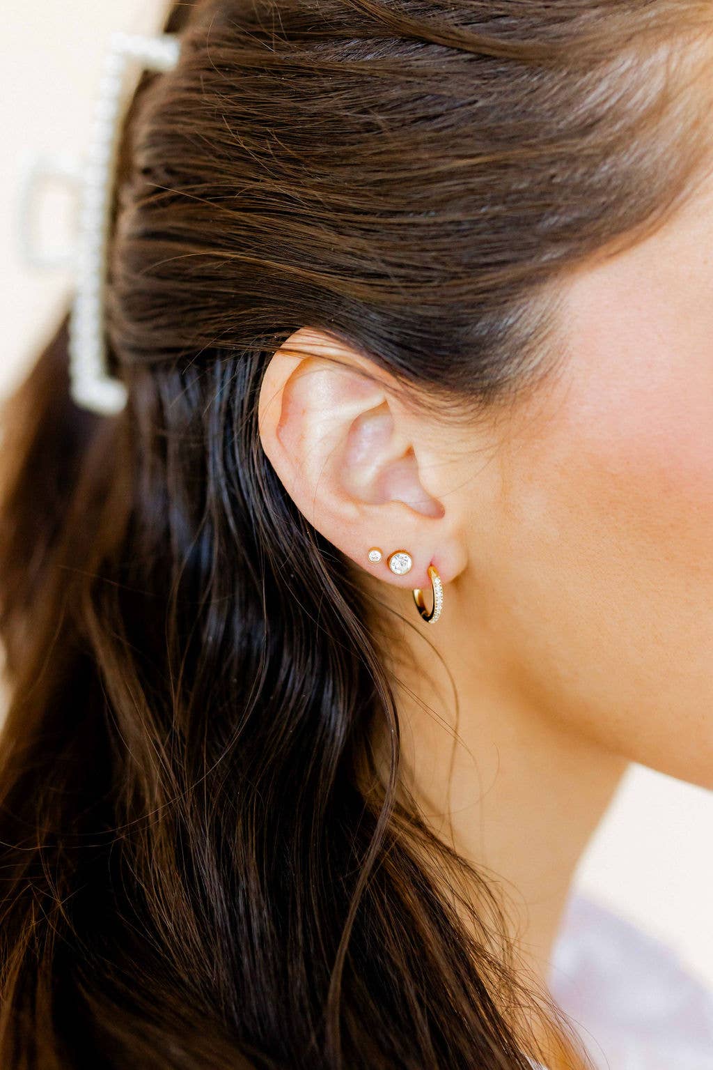 Juliet Clear Stud Earrings