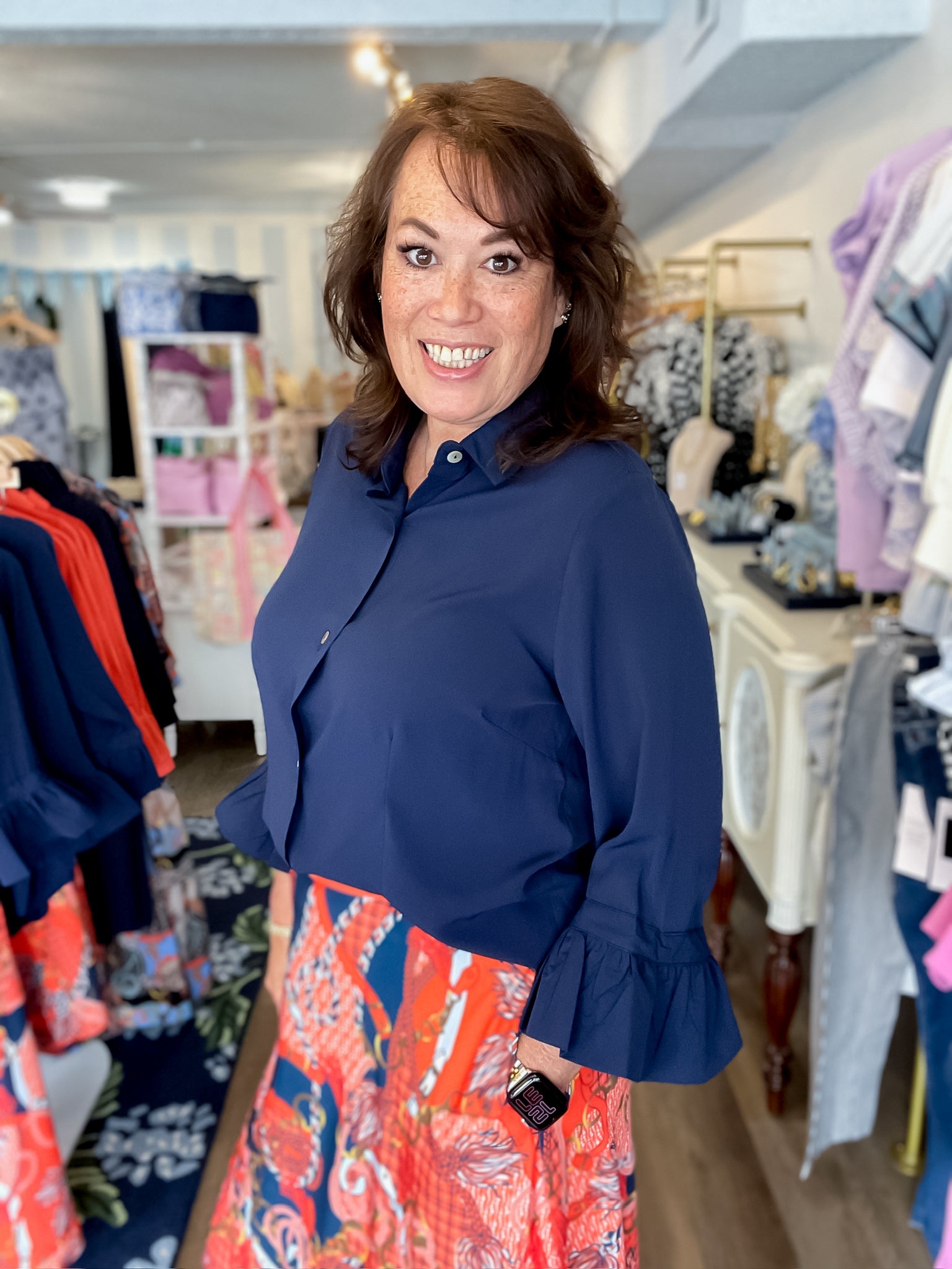 Refined Ruffle Blouse Gretchen Scott
