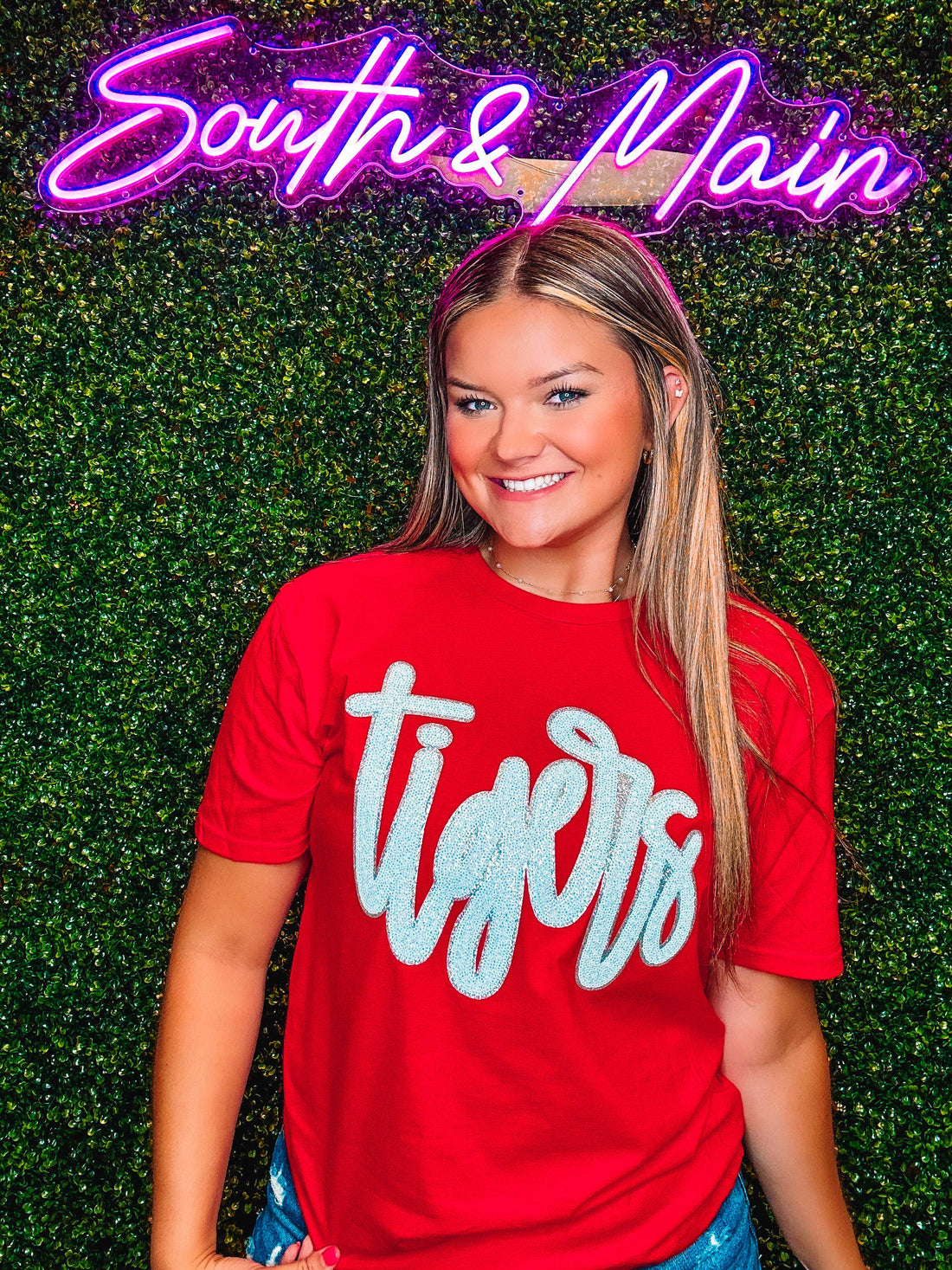 Tigers Sequin Tee South & Main Boutique