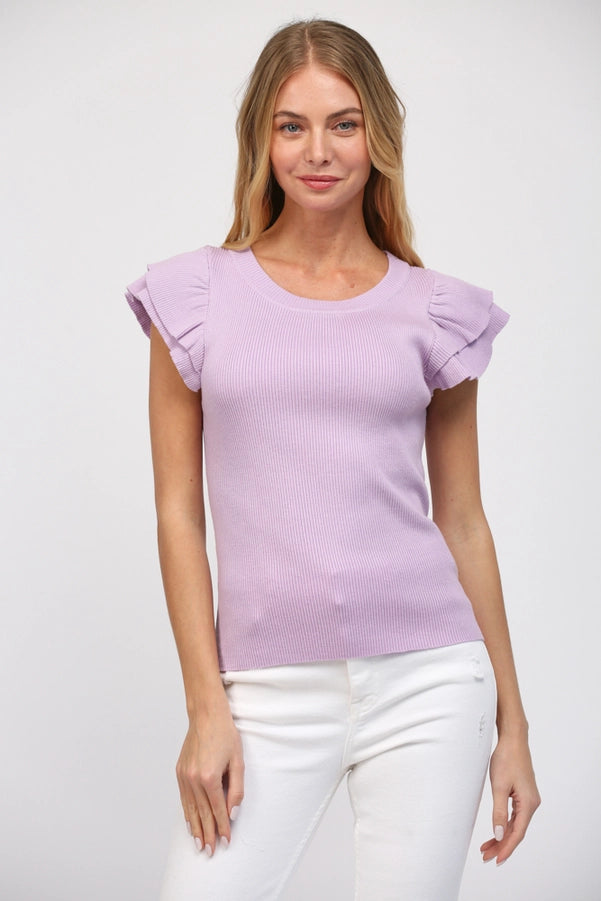 Jane Flutter Sleeve Top