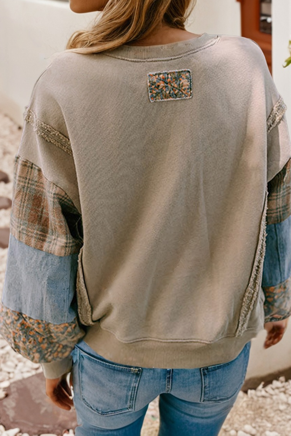 Patchwork Charm Pullover Little Daisy Closet