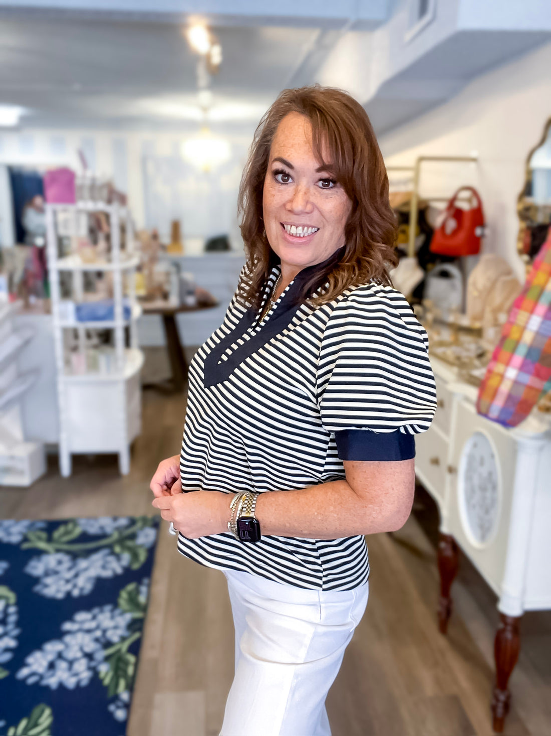 Ashton Stripe Top Threads of Grace