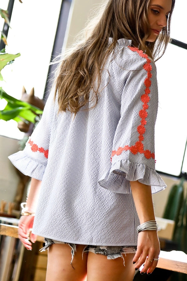 Emily Embroidered Top Mazik