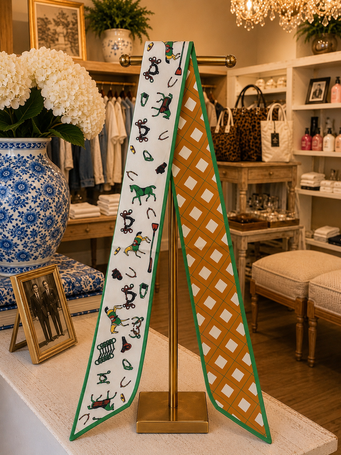 Derby Days Reversible Twilly Scarf SW Trading