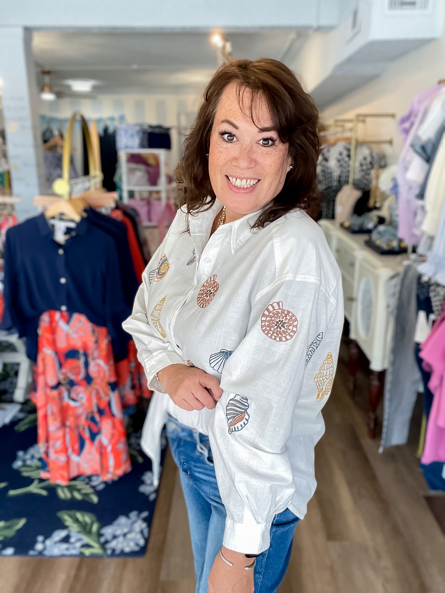 The Seashell Cove Top Blue B