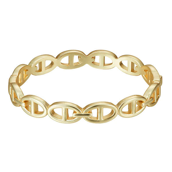 Gold plated link bangle