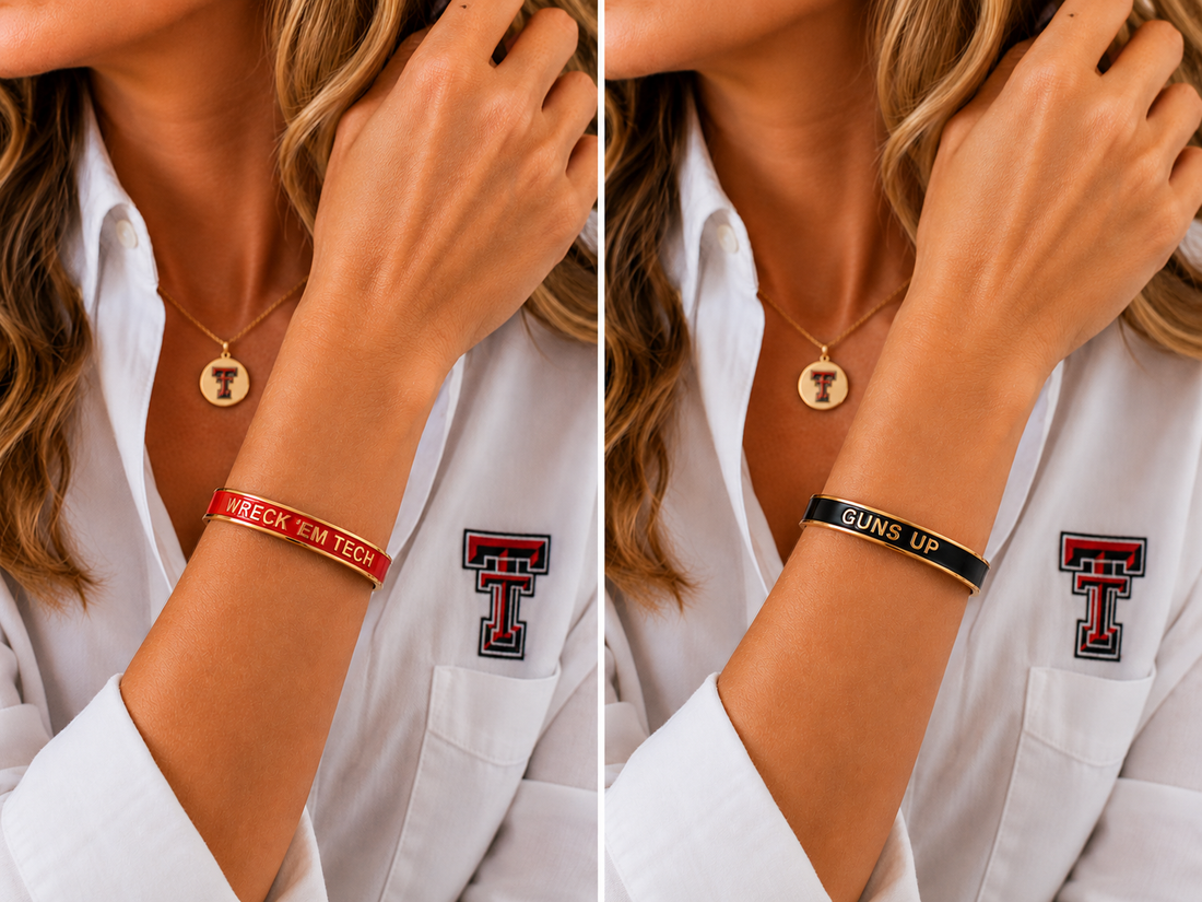 The Raider Pride Bangle ❤️🖤 Canvas Style