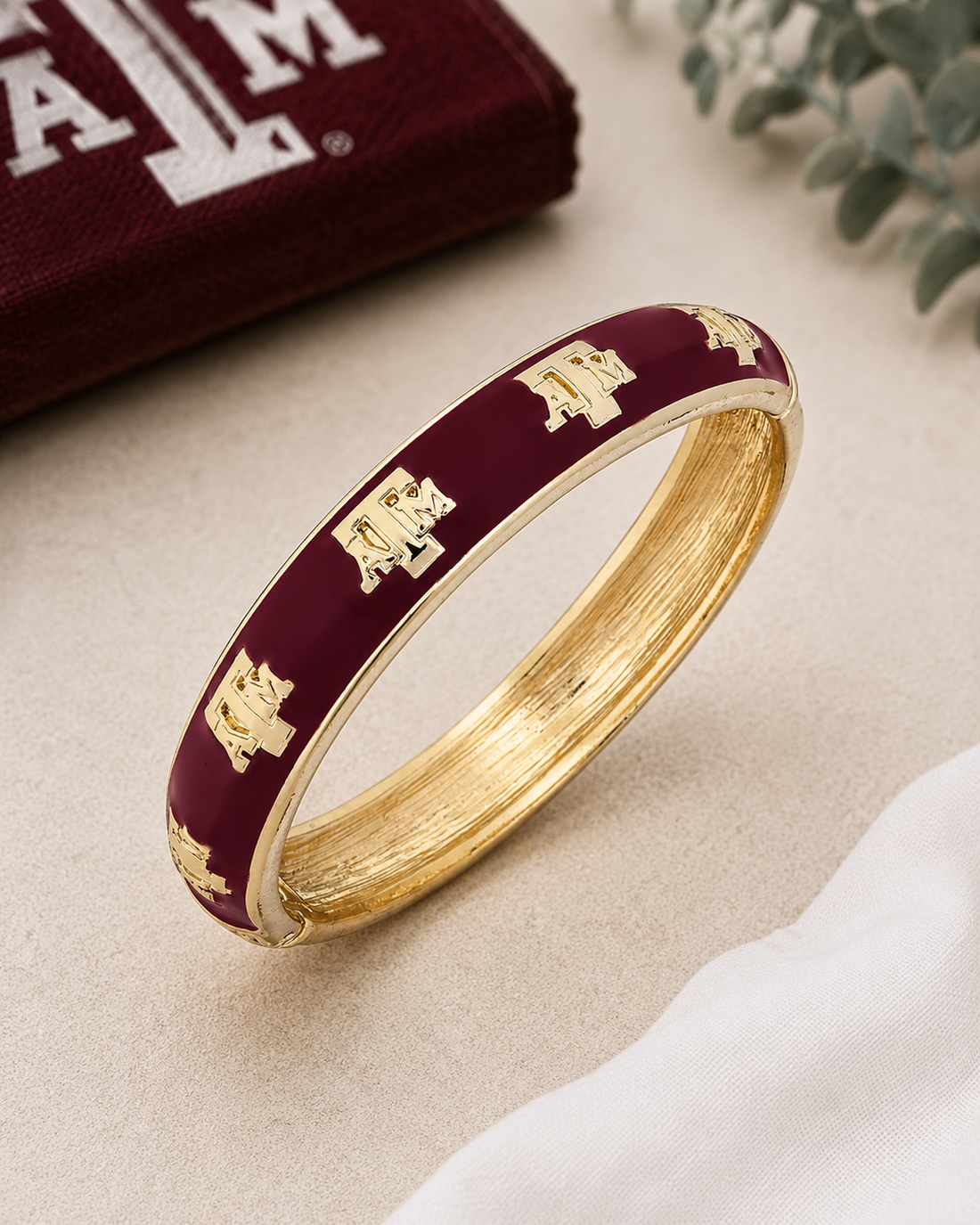 The Aggie Gold Bangle ❤️🤍 Canvas Style