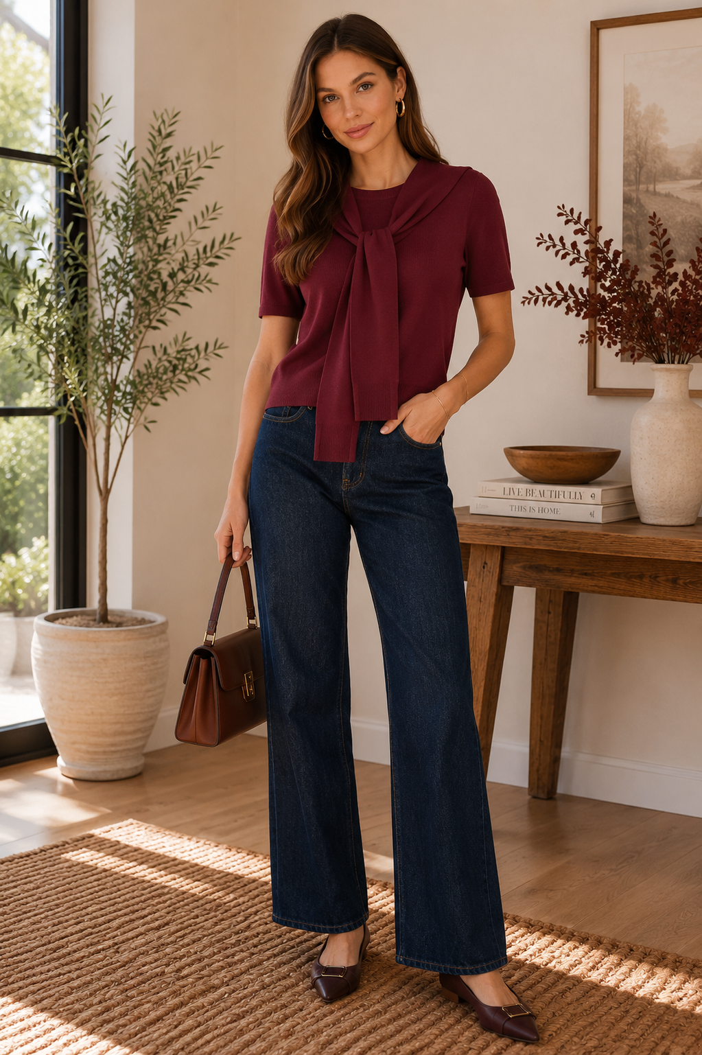 Uptown Chic Top - Wine Entro