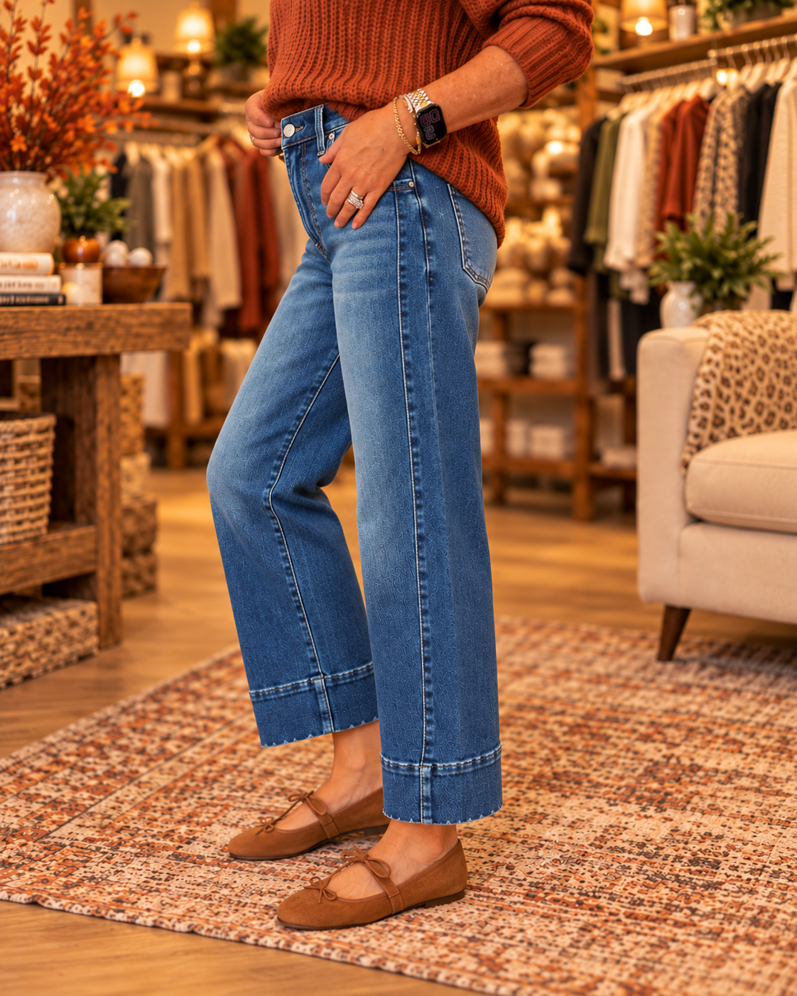 Weekend Barrel Jeans - Medium Wash Risen