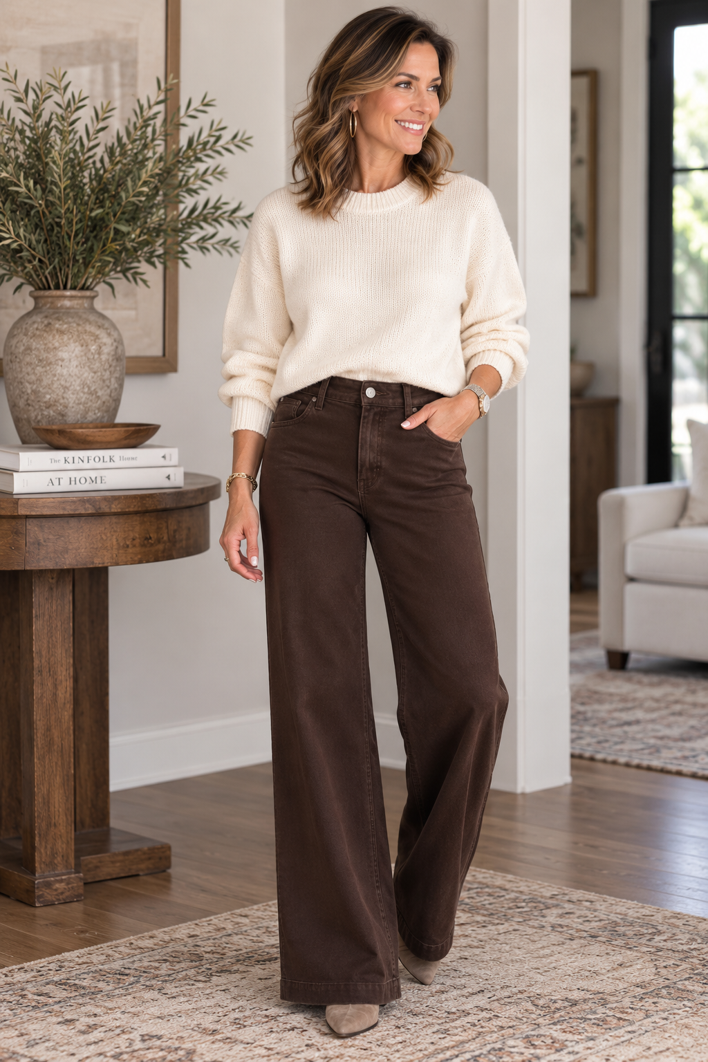 The Parker Wide Leg Jeans, JBD