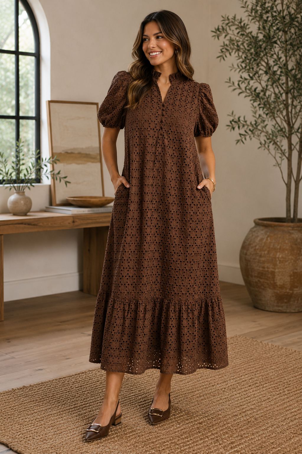 Chestnut Charm Dress Entro