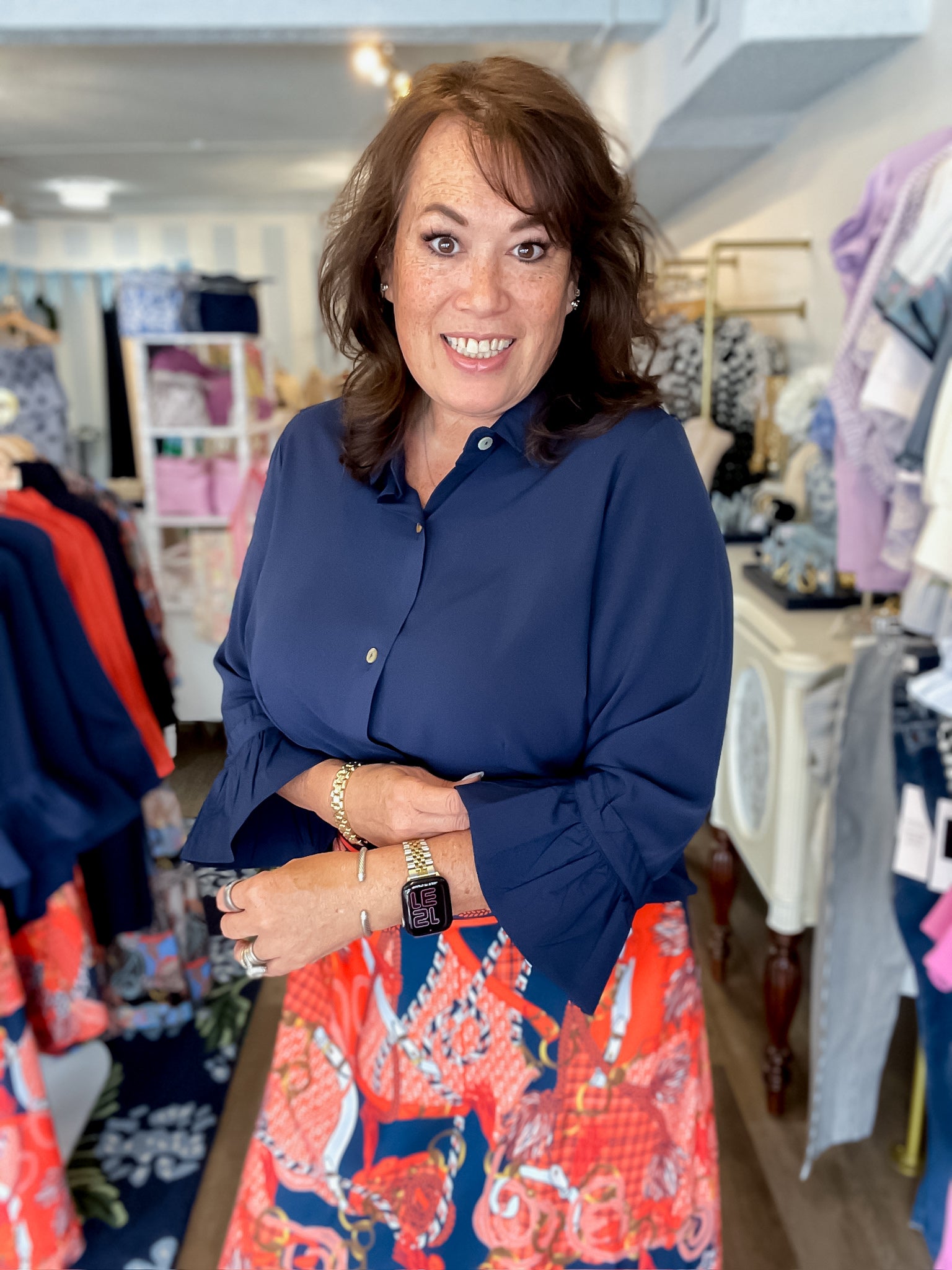Refined Ruffle Blouse Gretchen Scott
