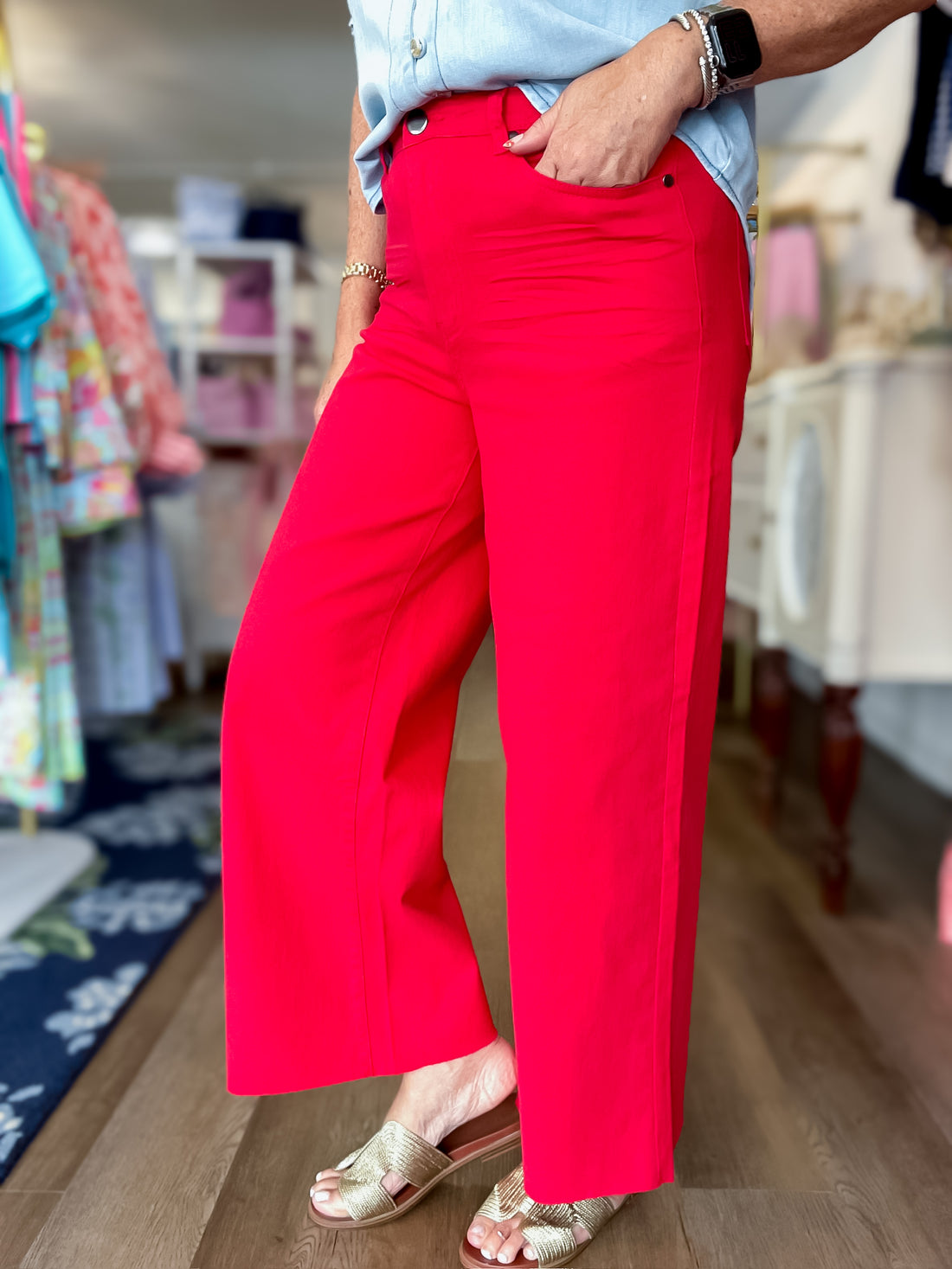 The Hampton Twill Pants – Red Easel
