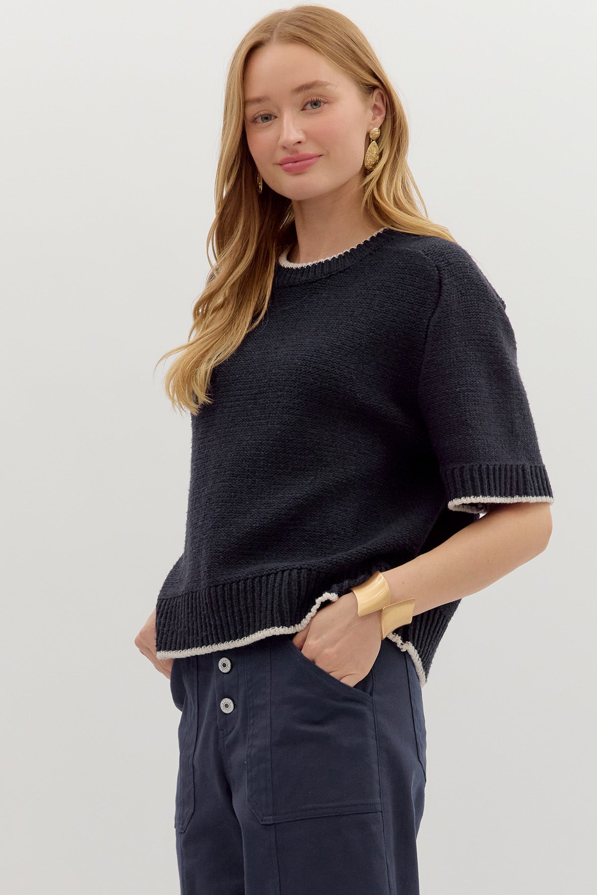The Edge Stitch Sweater Tee
