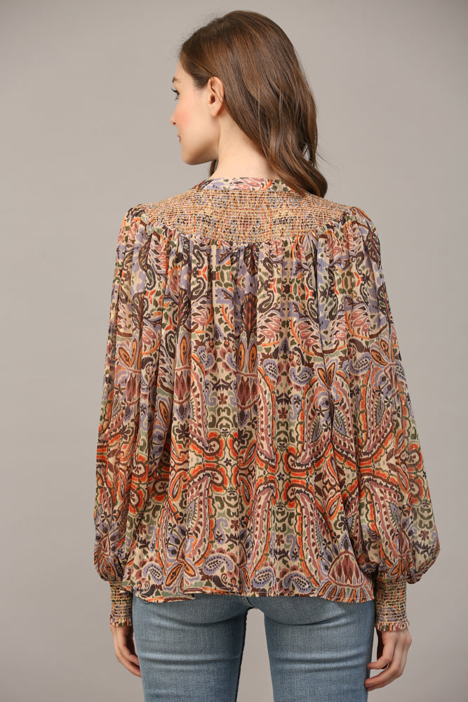 Pretty In Paisley Blouse Fate