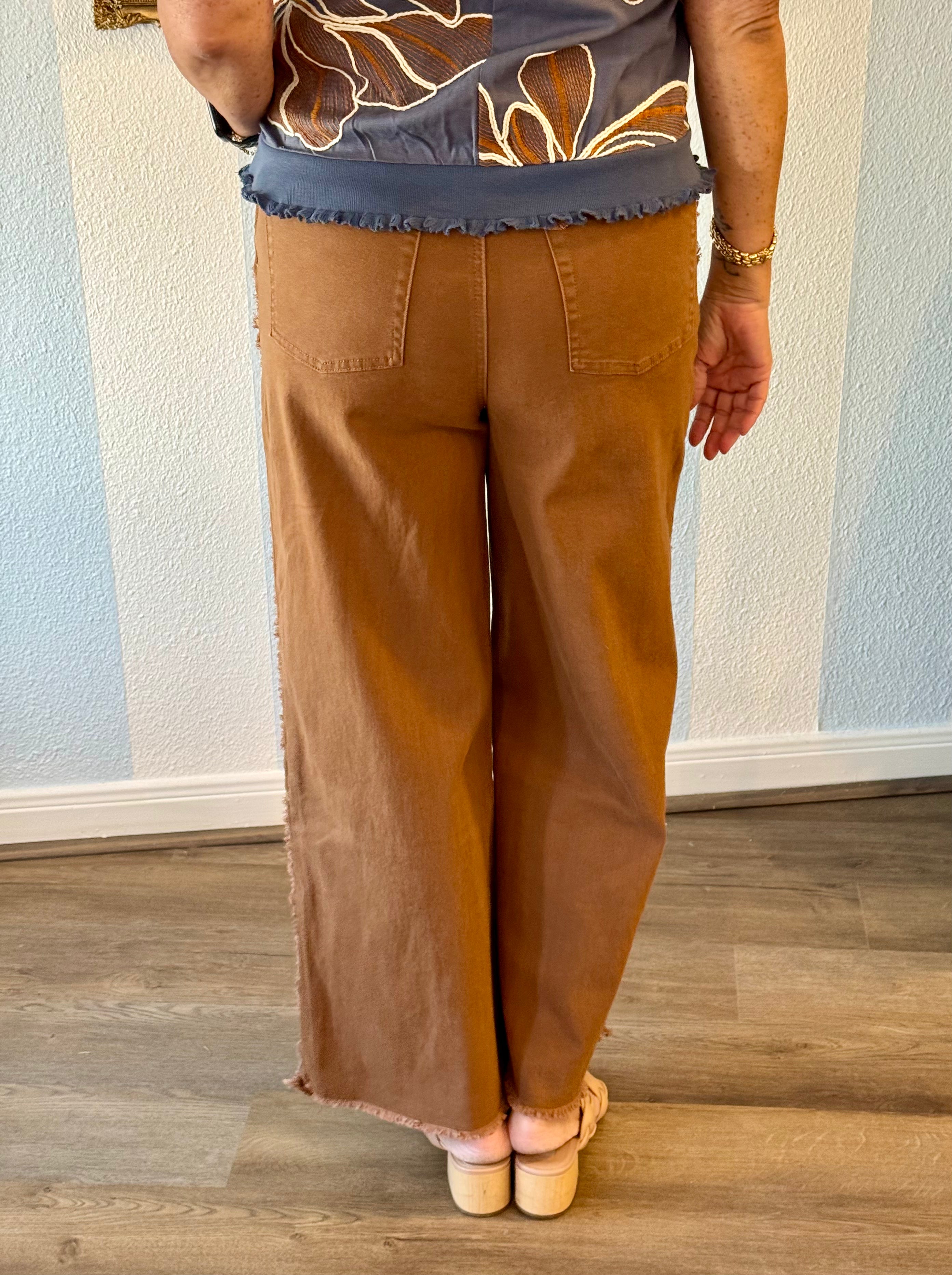 Mocha Twill Pants Easel