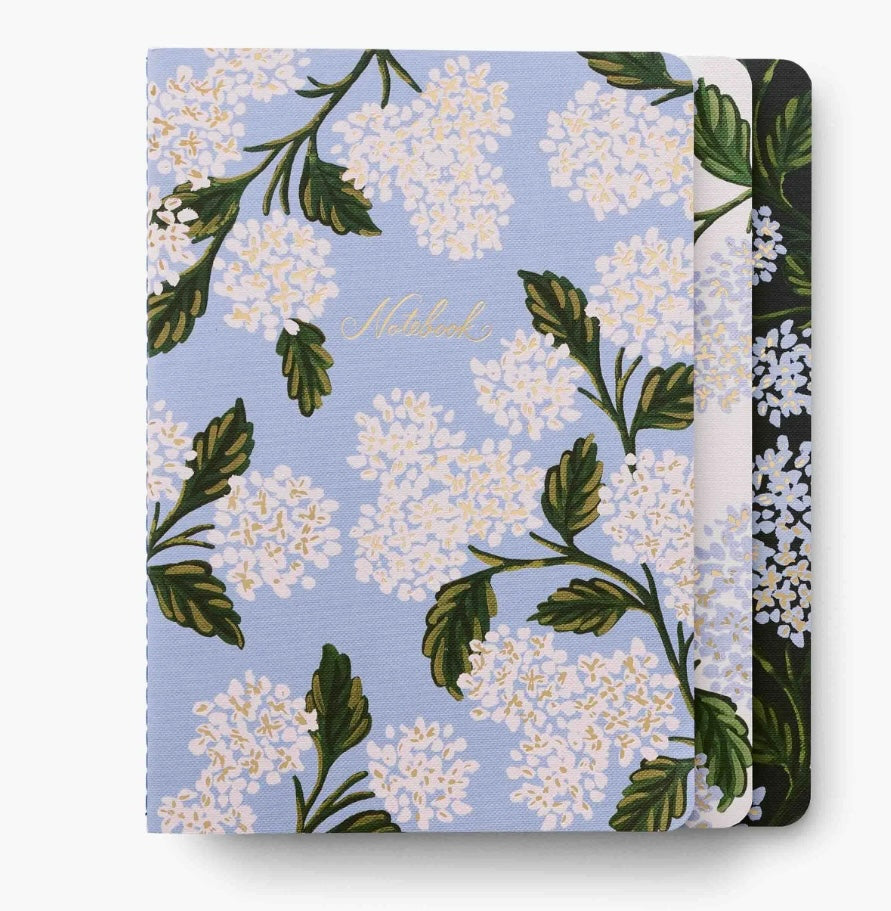 Hydrangea 3 notebook set