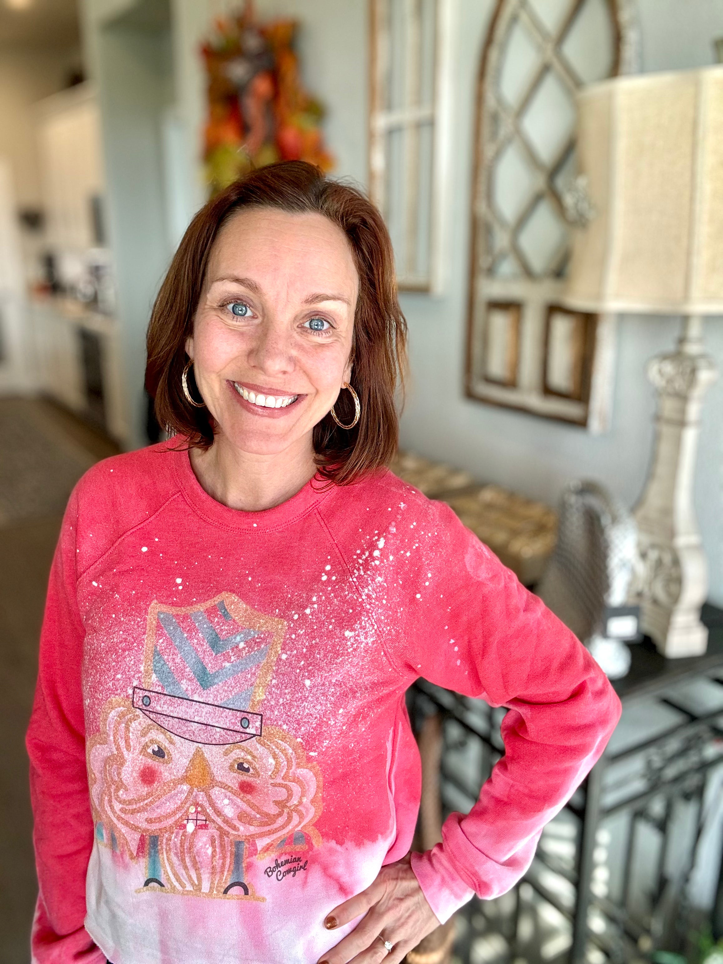 Vintage Nutcracker Sweatshirt Bohemian Cowgirl