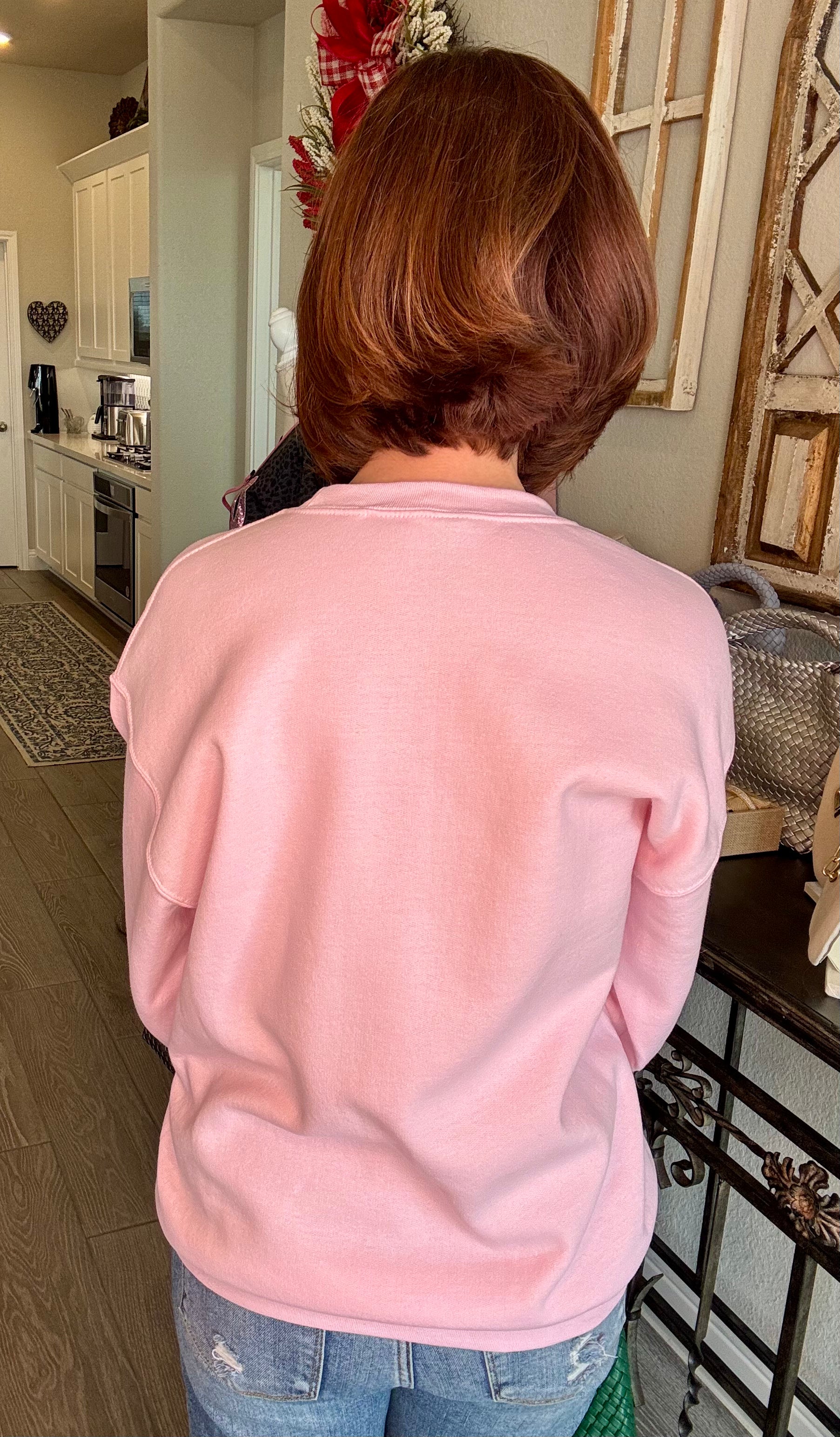 She Is Worthy Sweatshirt Threads of Grace