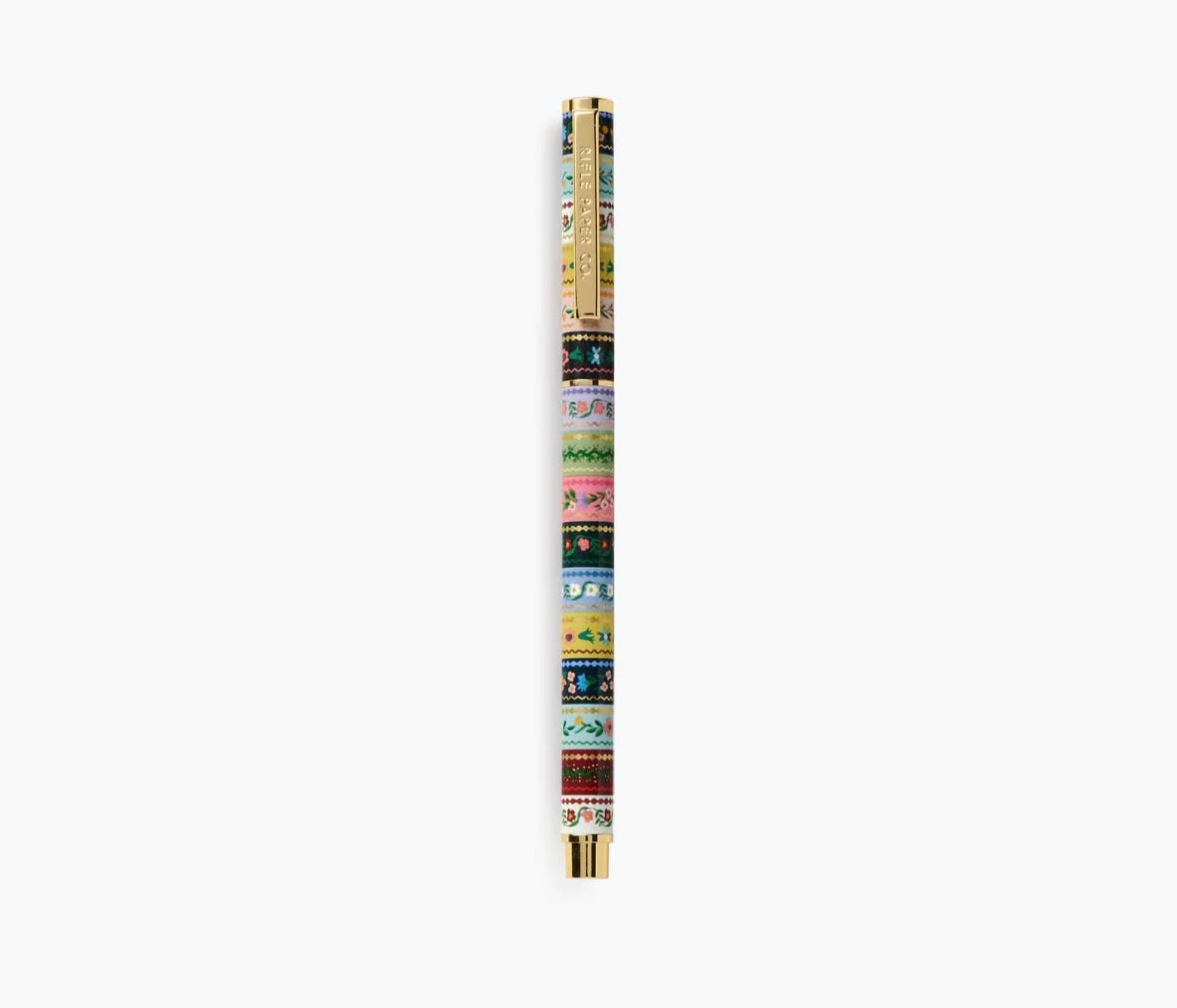 Stitched stripe pen