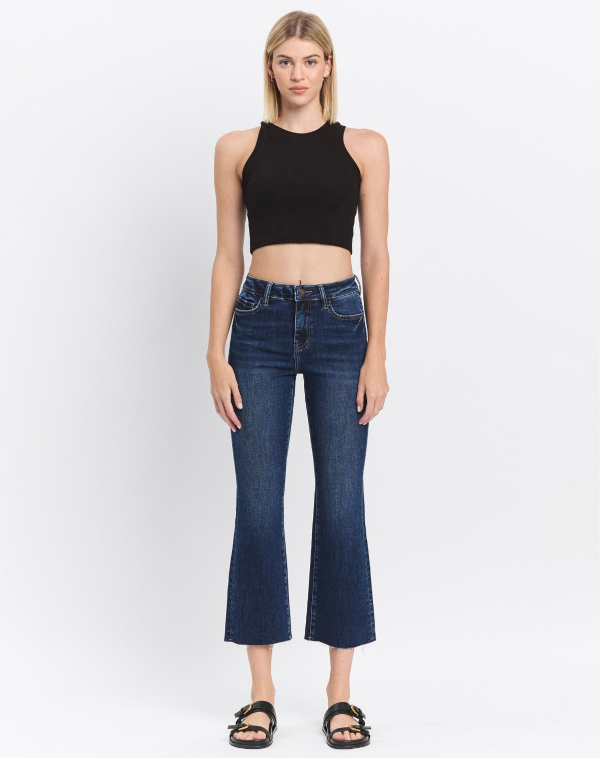 Nightlight Muse Cropped Flare Jeans
