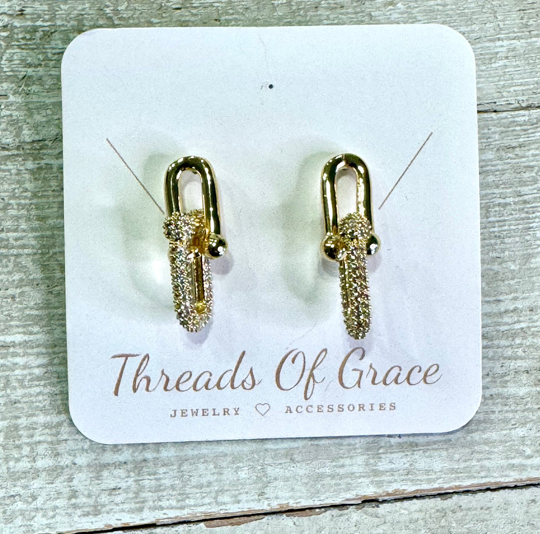 Golden Hour Glamour Earrings Threads of Grace