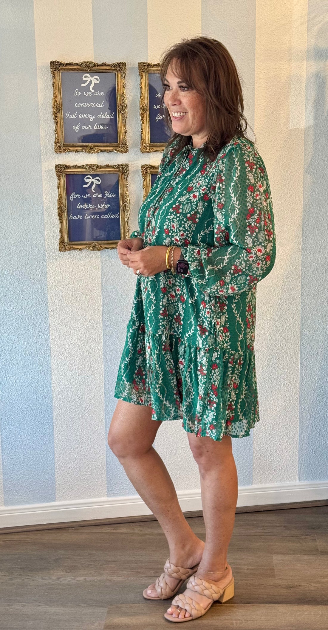 Natasha Ivy Lane Green Dress Mary Square